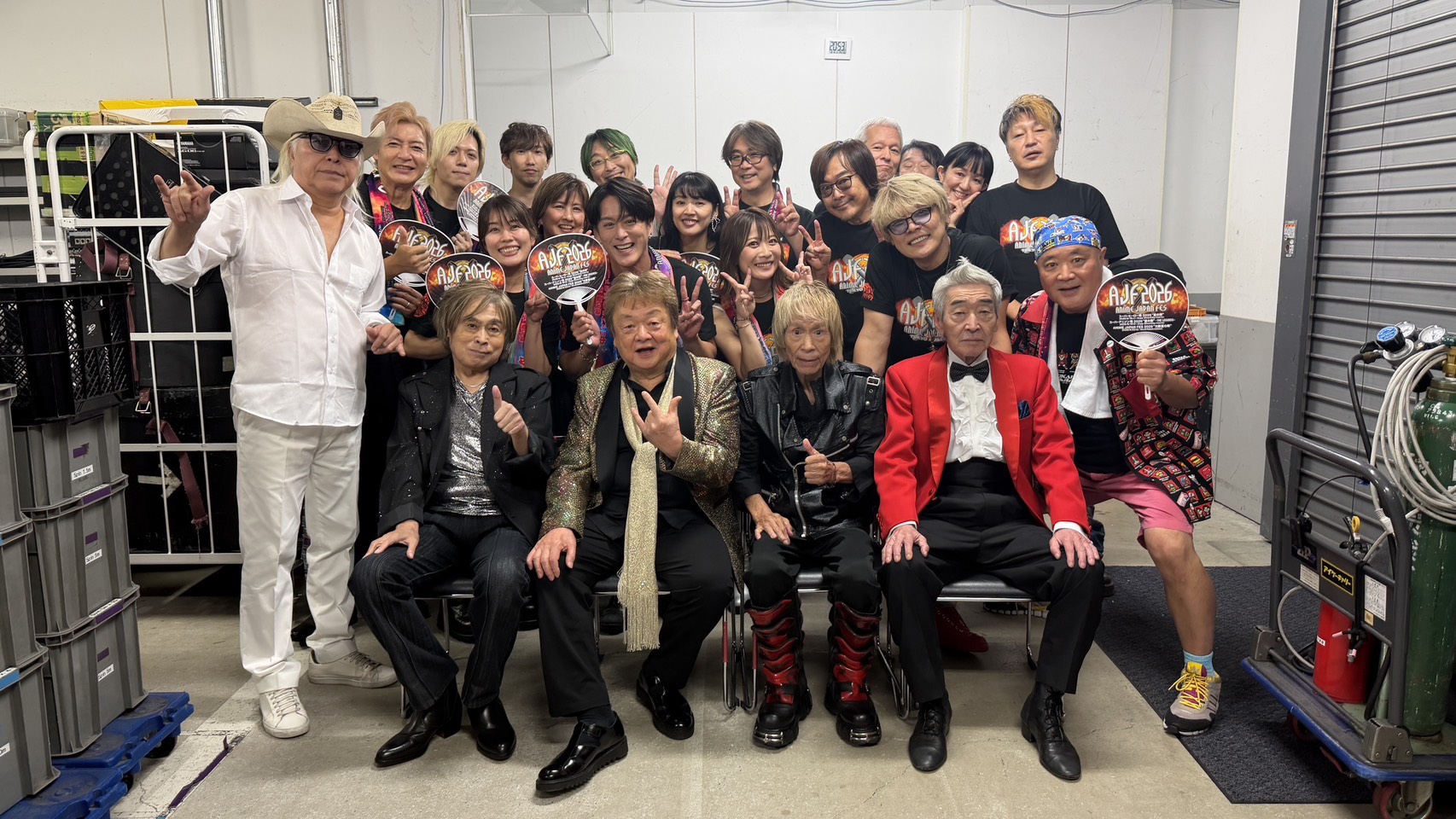 Elenco completo do Super Hero Spirits 2026 reunido nos bastidores